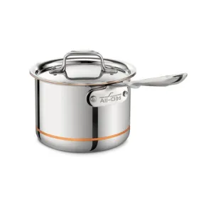 All-Clad Copper Core 2 Qt Sauce Pan with Lid