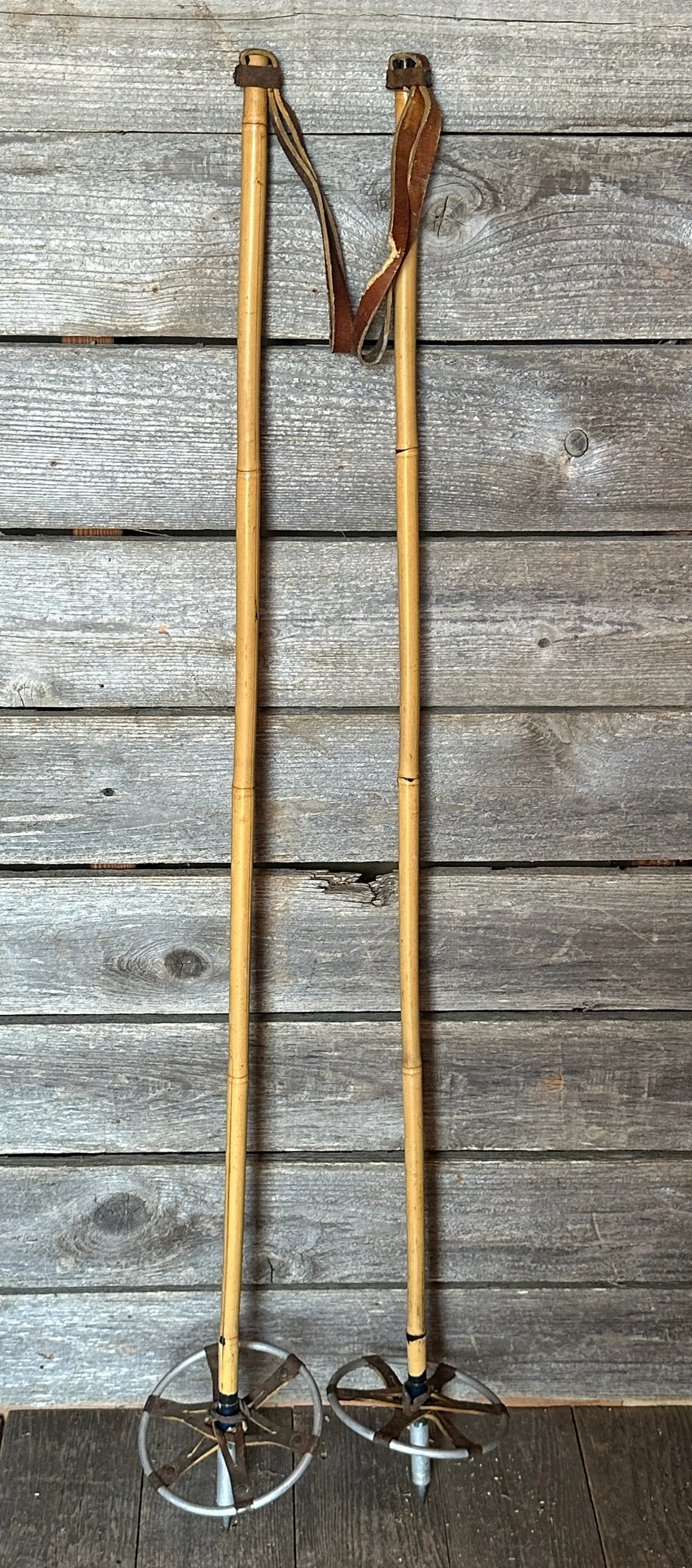 Antique Bamboo Ski Poles