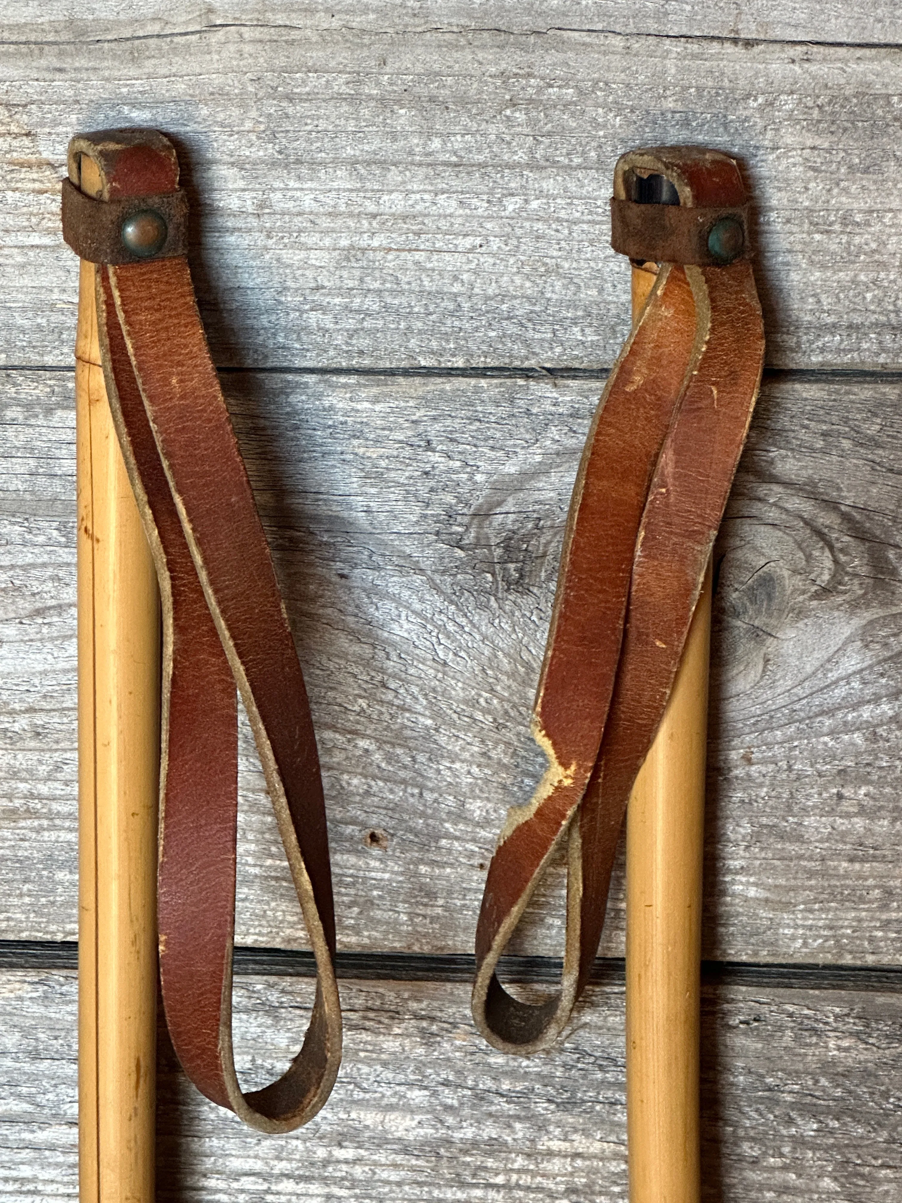 Antique Bamboo Ski Poles