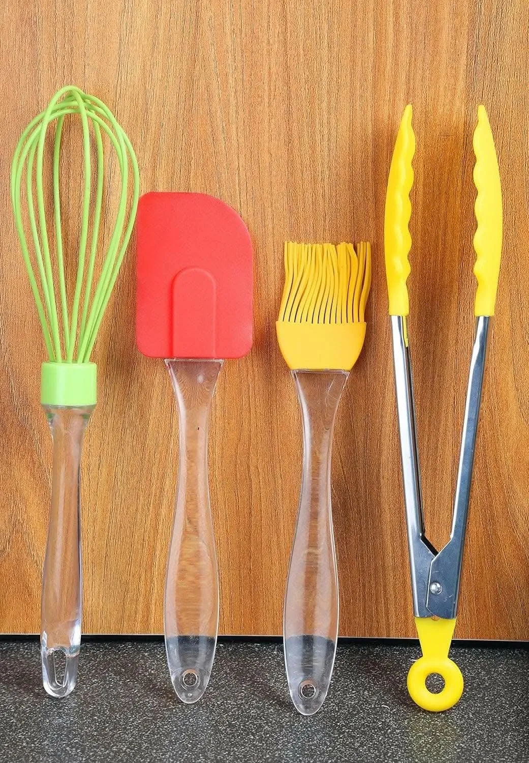 AV MART Premium Silicone Spatula Set for Cooking Quality Heat Resistant (Pack of 4)