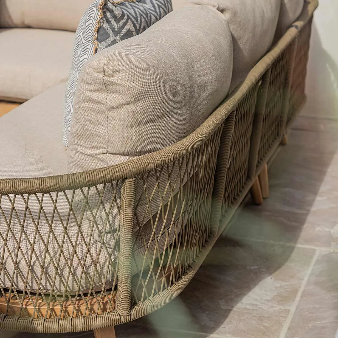 Bali Rope Weave Corner Sofa Set