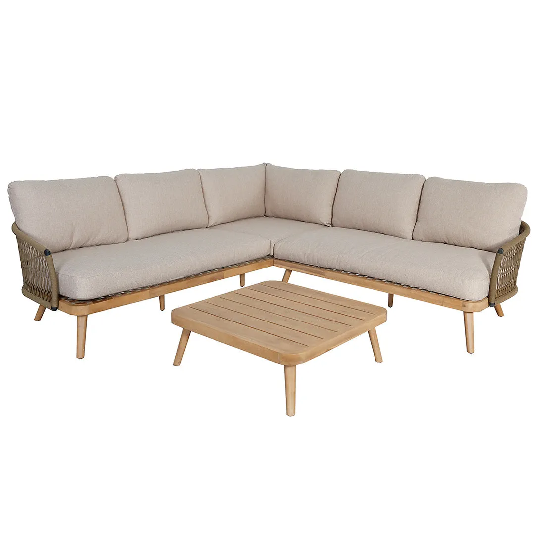 Bali Rope Weave Corner Sofa Set