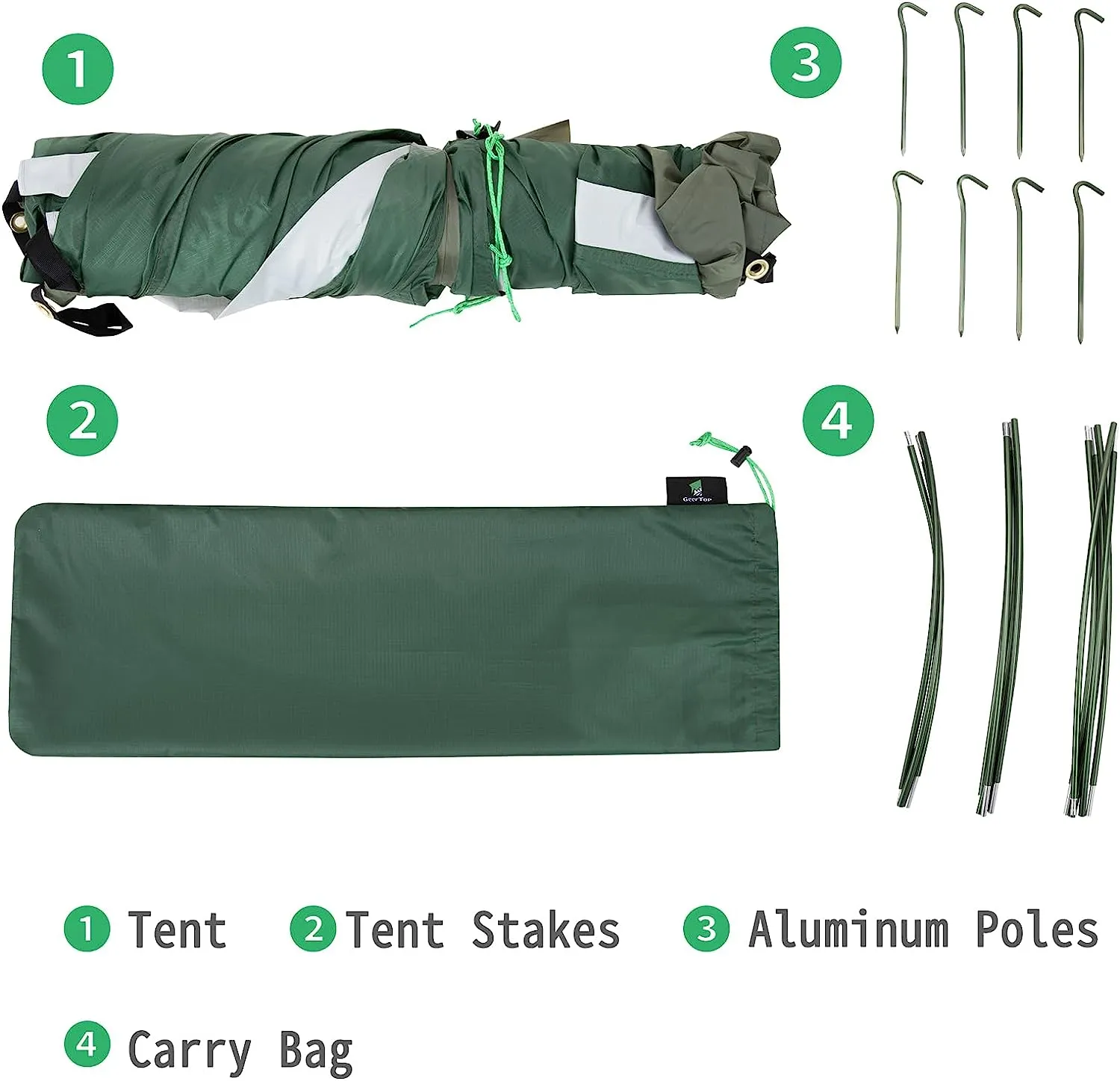 Bivy II | 1 Person 3 Season Ultralight Backpacking Tent (Camo & Arm Green)