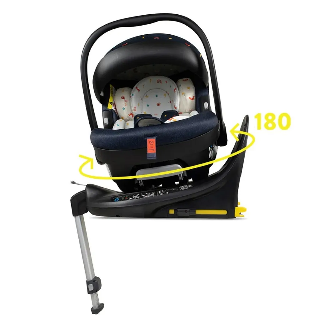 Cosatto Wow 3 Doodle Days Everything Bundle with 360° Rotating Car Seat & ISOFIX Base