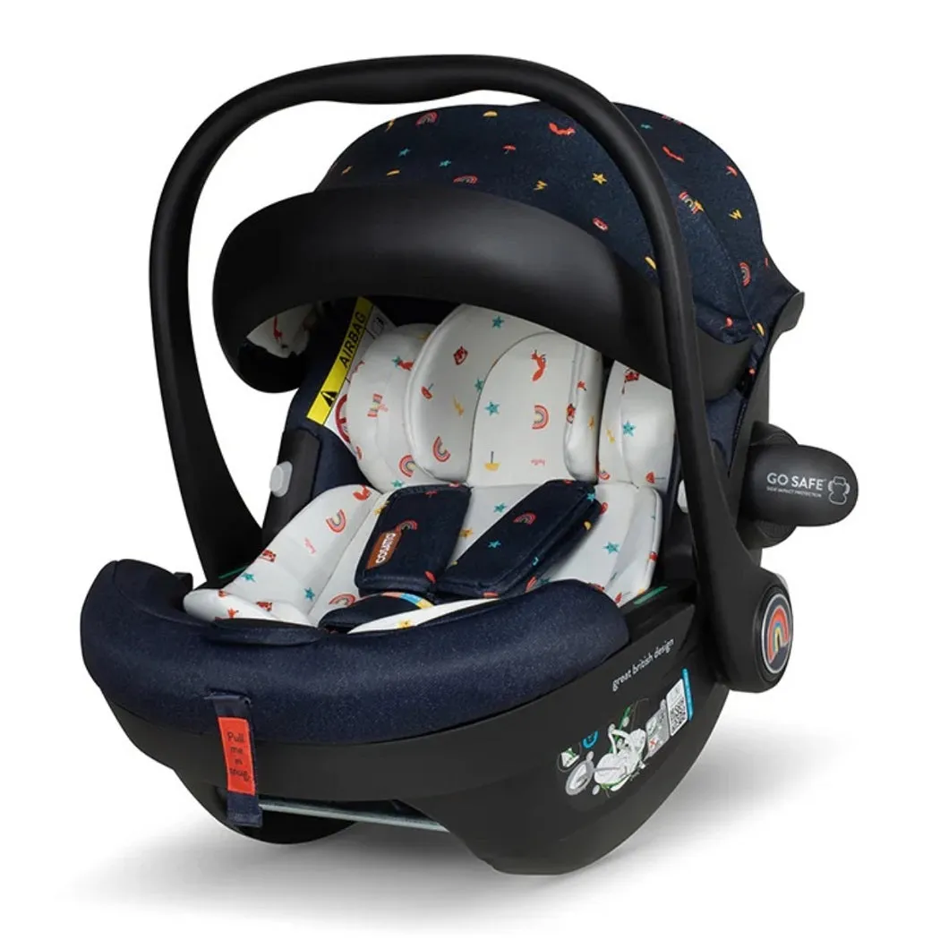 Cosatto Wow 3 Doodle Days Everything Bundle with 360° Rotating Car Seat & ISOFIX Base