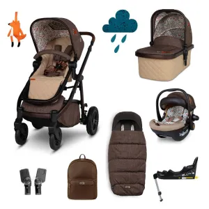 Cosatto Wow 3 Foxford Hall Everything Bundle with 360° Rotating Car Seat & ISOFIX Base