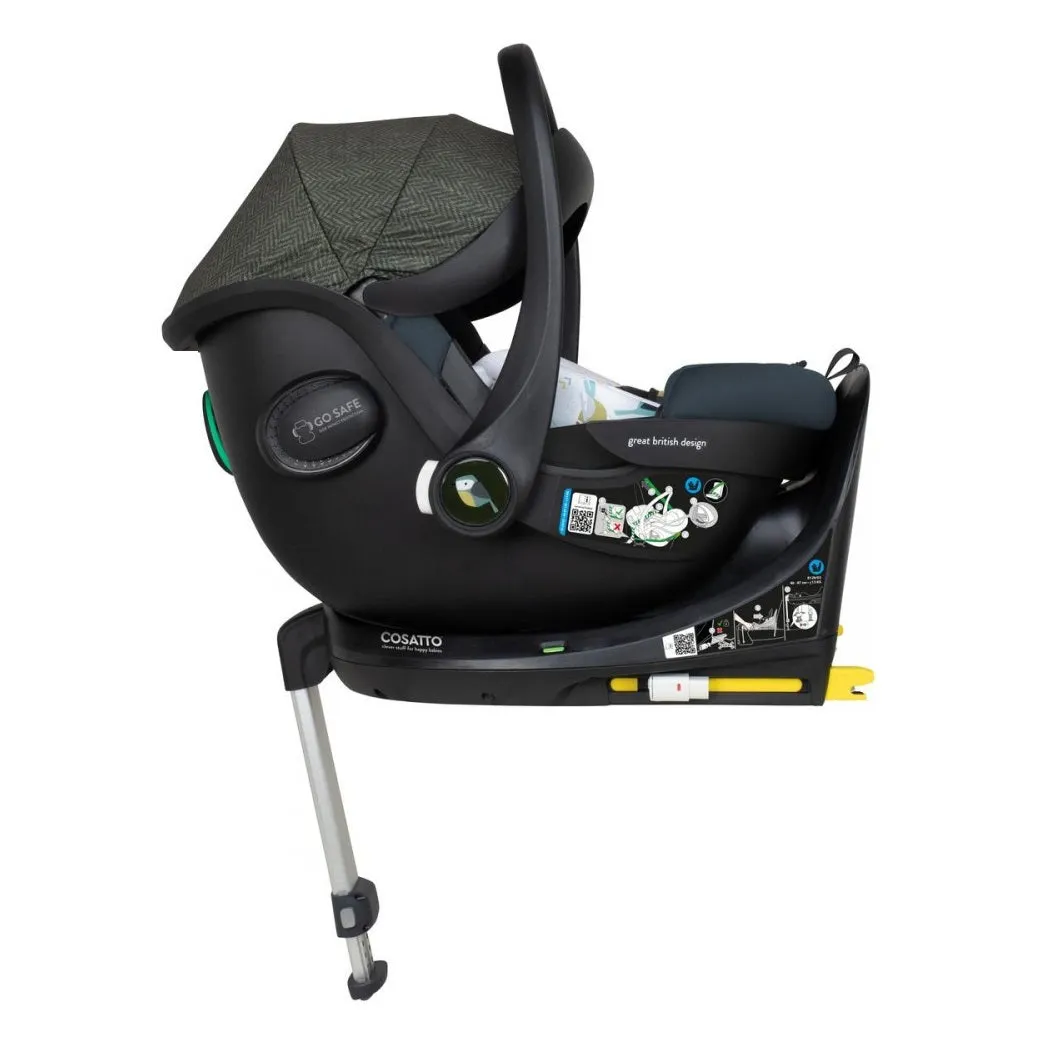 Cosatto Wow Continental Bureau Everything Bundle with 360° Rotating Car Seat & ISOFIX Base