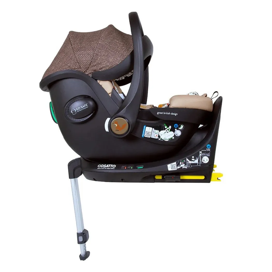 Cosatto Wow Continental Foxford Hall Everything Bundle with 360° Rotating Car Seat & ISOFIX Base