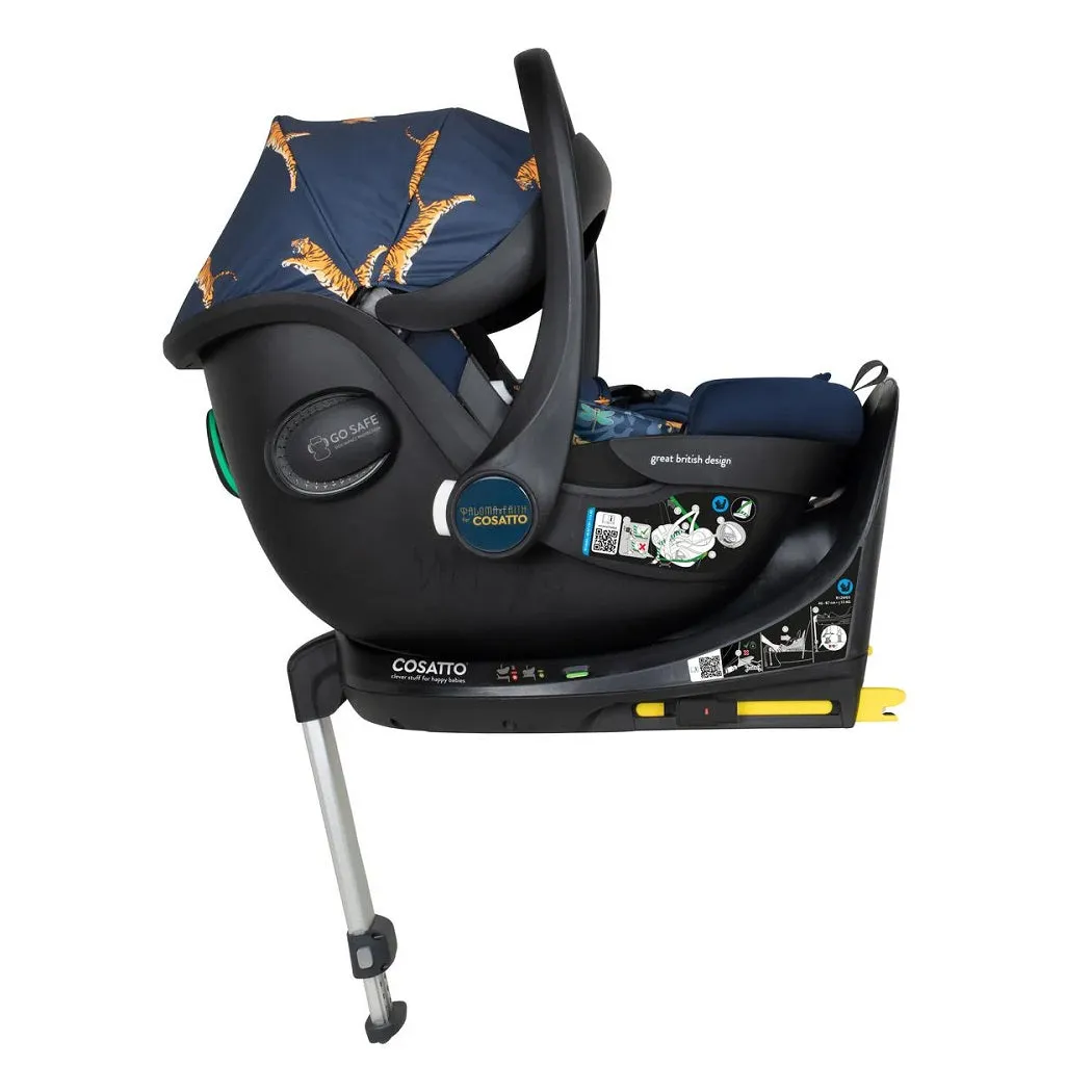 Cosatto Wow Continental On The Prowl Everything Bundle with 360° Rotating Car Seat & ISOFIX Base