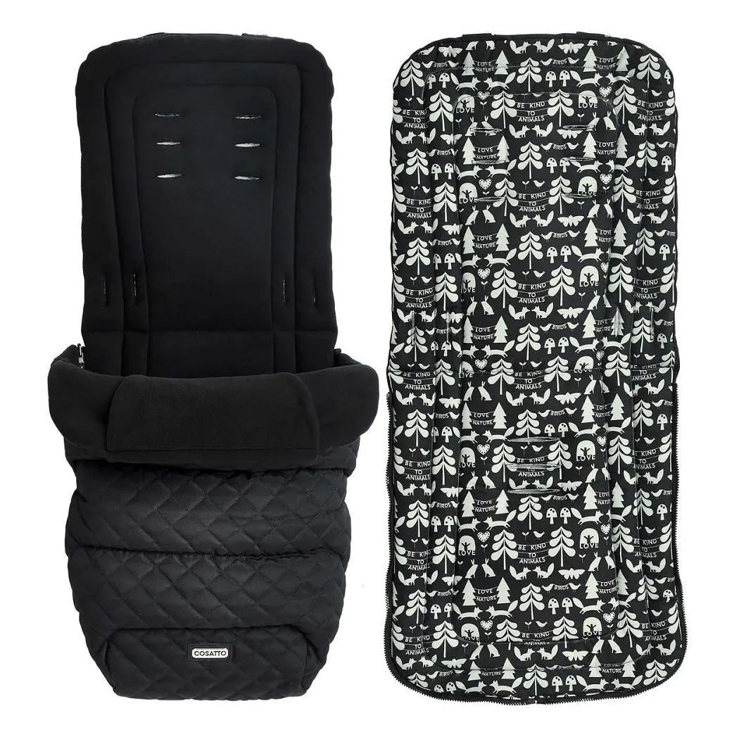 Cosatto Wow Continental Silhouette Everything Bundle with 360° Rotating Car Seat & ISOFIX Base