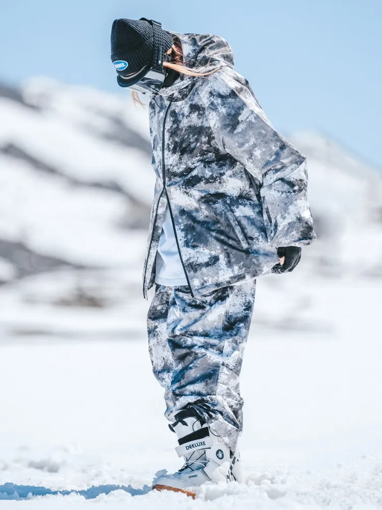 Unisex Doorek Retro Tie-Dye Snow Suit