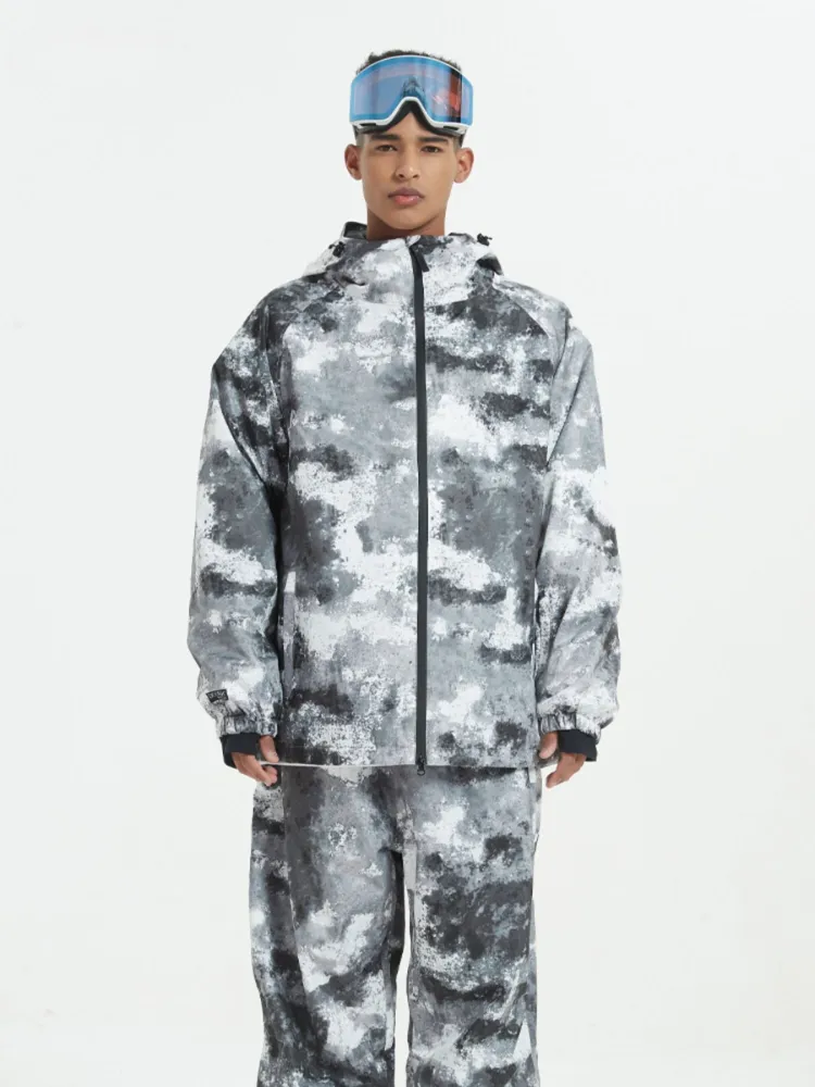 Unisex Doorek Retro Tie-Dye Snow Suit