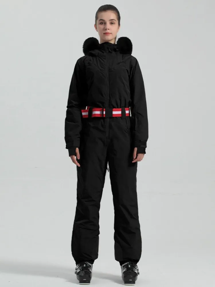 Gsou Snow Mountain Faux-Fur Ski Jumpsuit - Women's