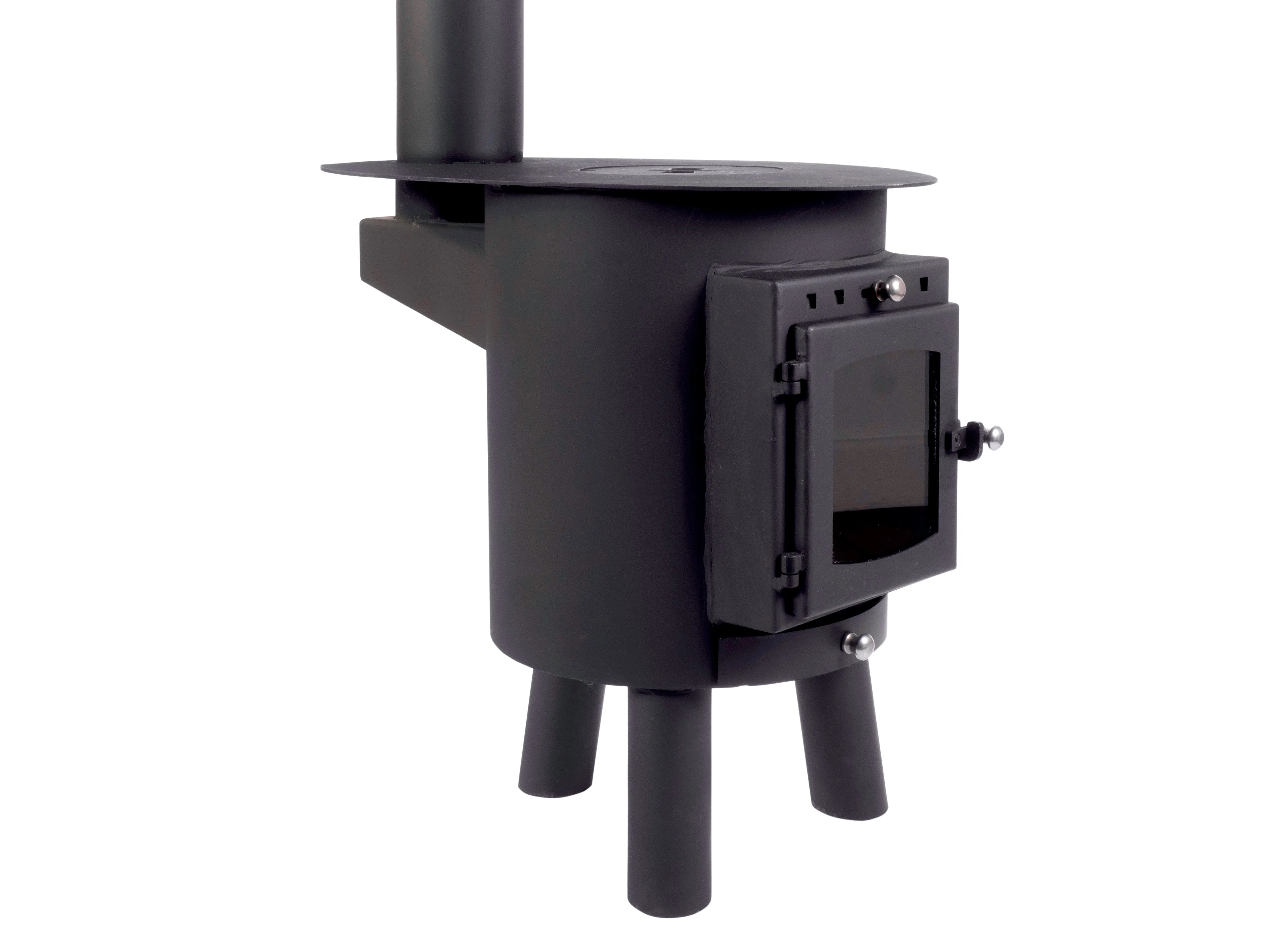 Hygge Oval Wood Stove | 4.5kw 18kg | Single Wall Flue Package