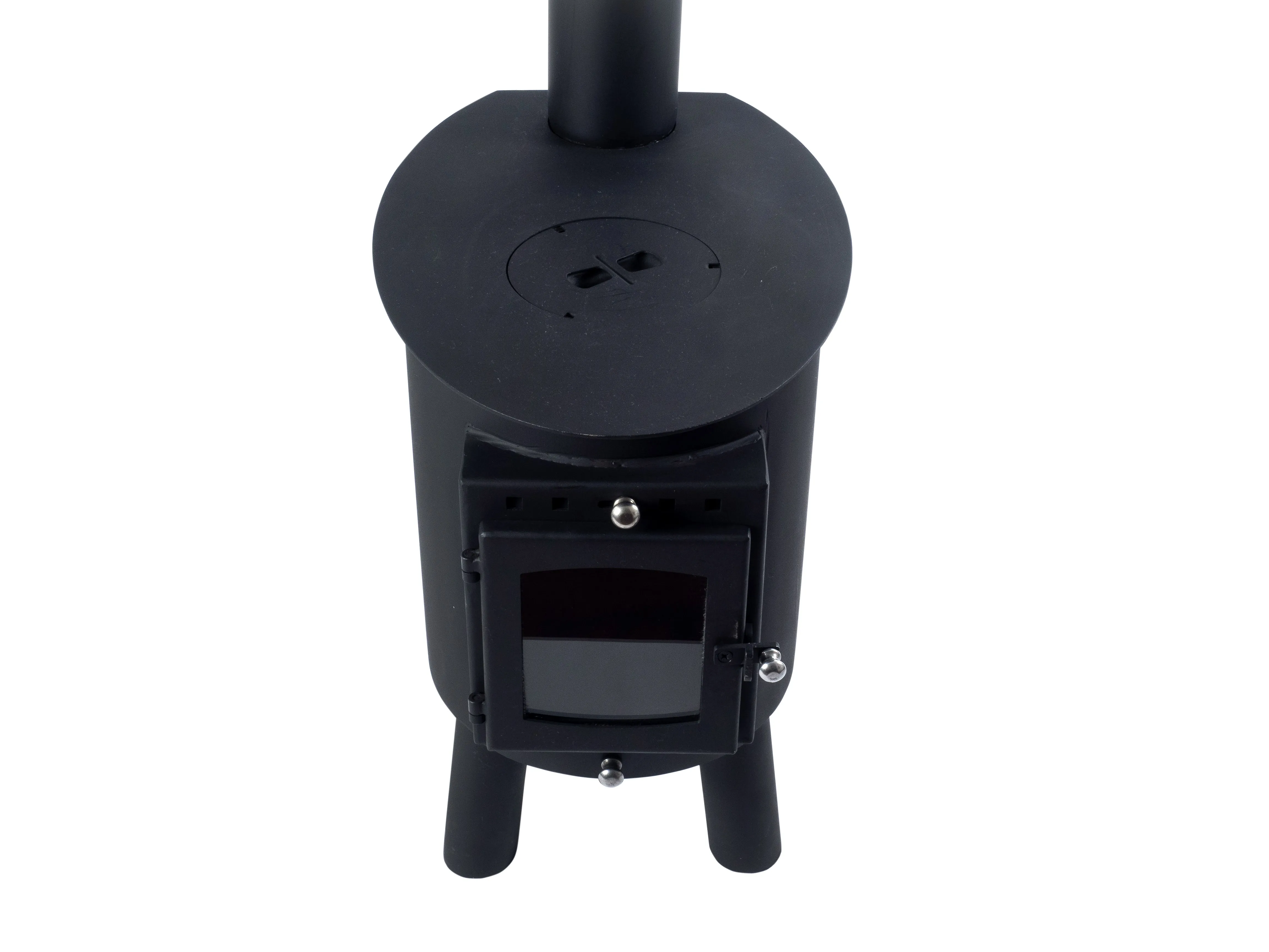 Hygge Oval Wood Stove | 4.5kw 18kg | Single Wall Flue Package