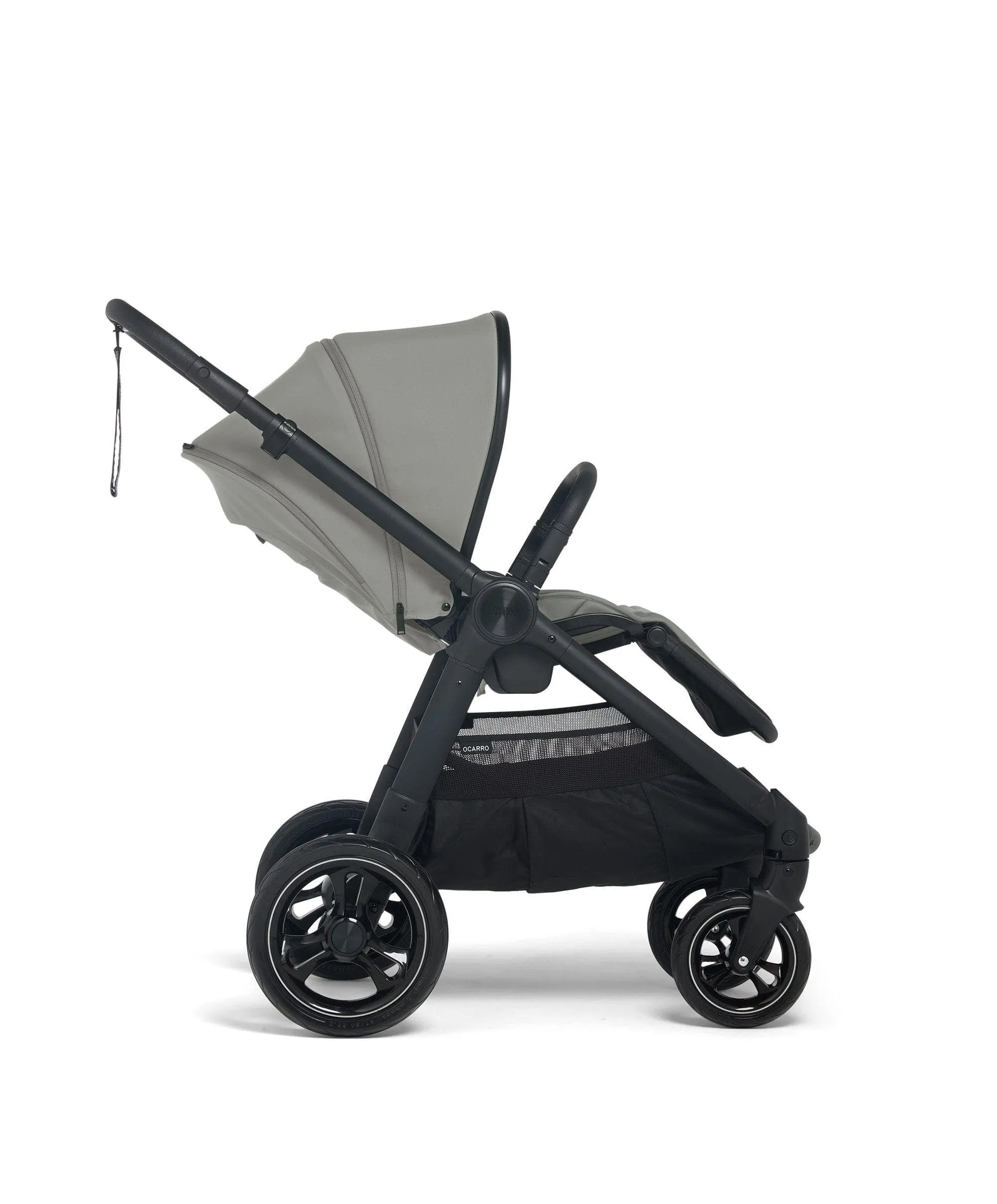 Ocarro Pushchair Complete Bundle with Cybex Aton B2 Car Seat & Base (7 Pieces) - Flint Grey