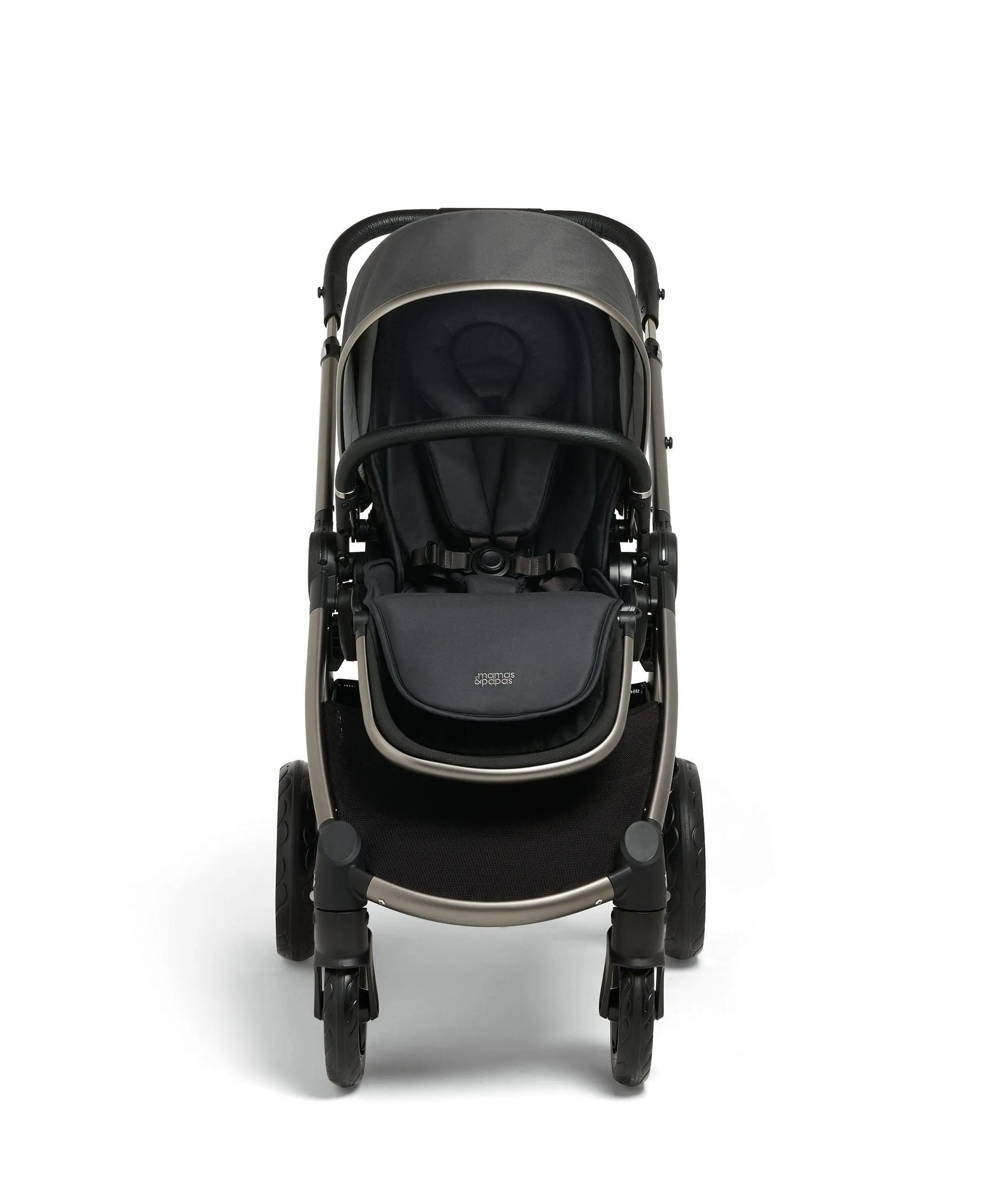 Ocarro Pushchair Complete Bundle with Cybex Aton Car Seat & Base (8 Pieces) - Graphite