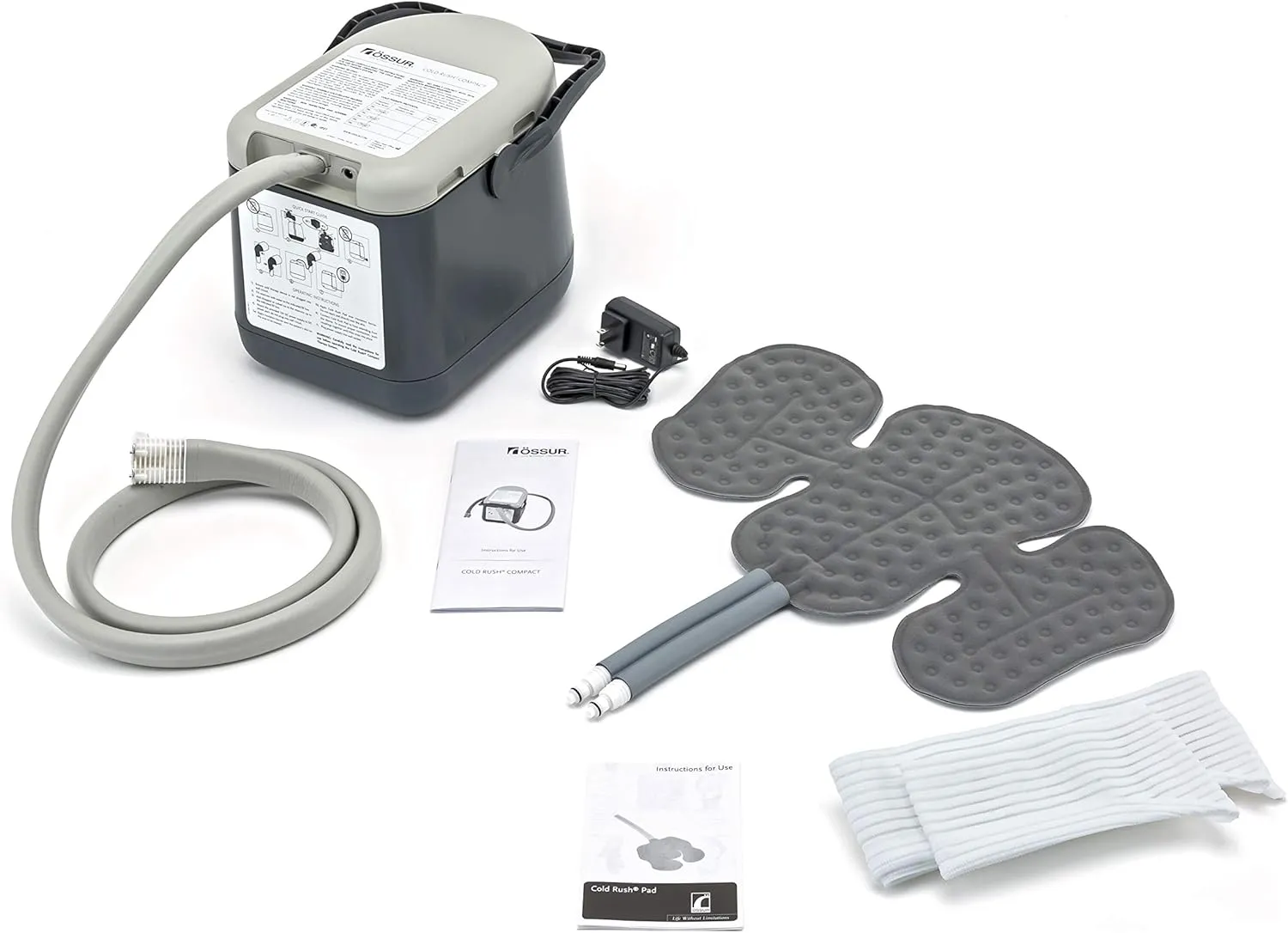 Ossur Cold Rush Compact Cold Therapy Machine System and Pads