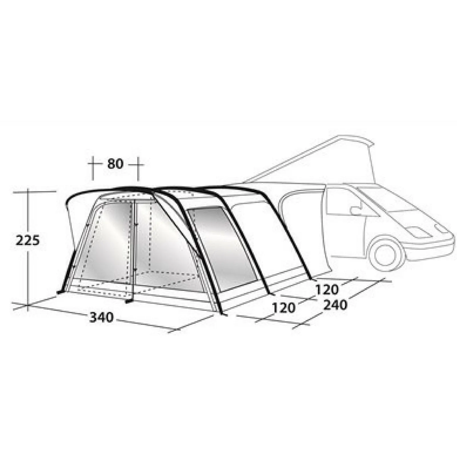 Outwell Country Road Smart Air Tall Driveaway Awning (2018 Edition)