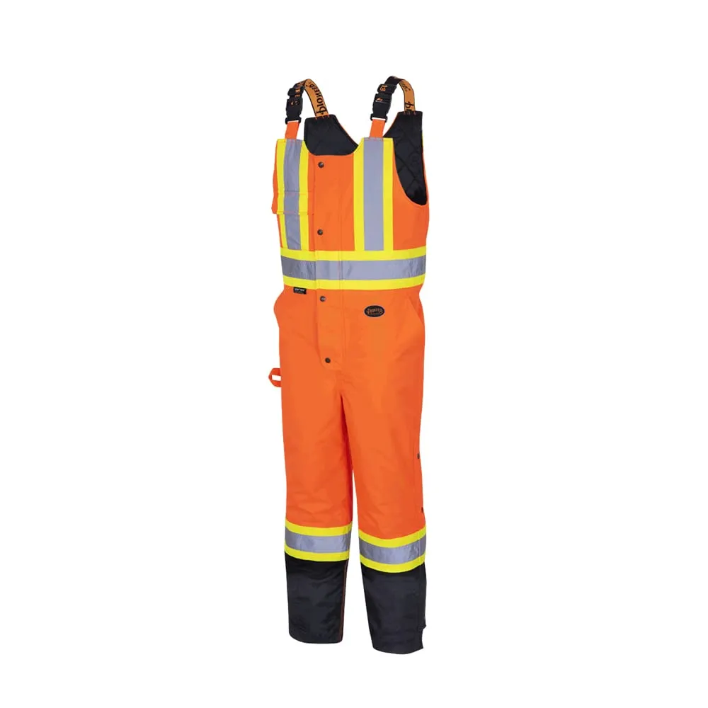 Pioneer V1120651-M Waterproof Insulated Bib Pants - Hi-Vis Orange. Each