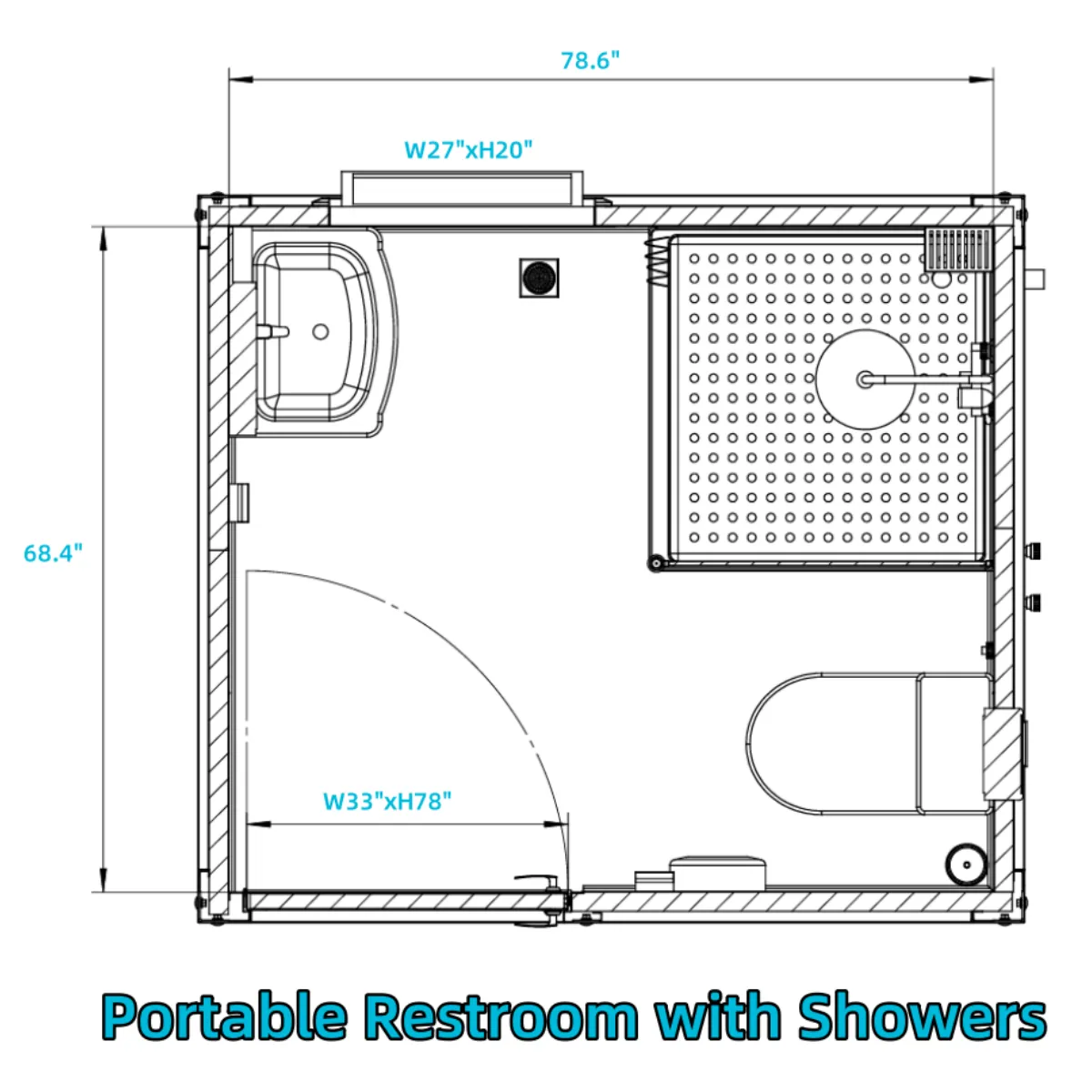 Portable Restroom w/ Showers