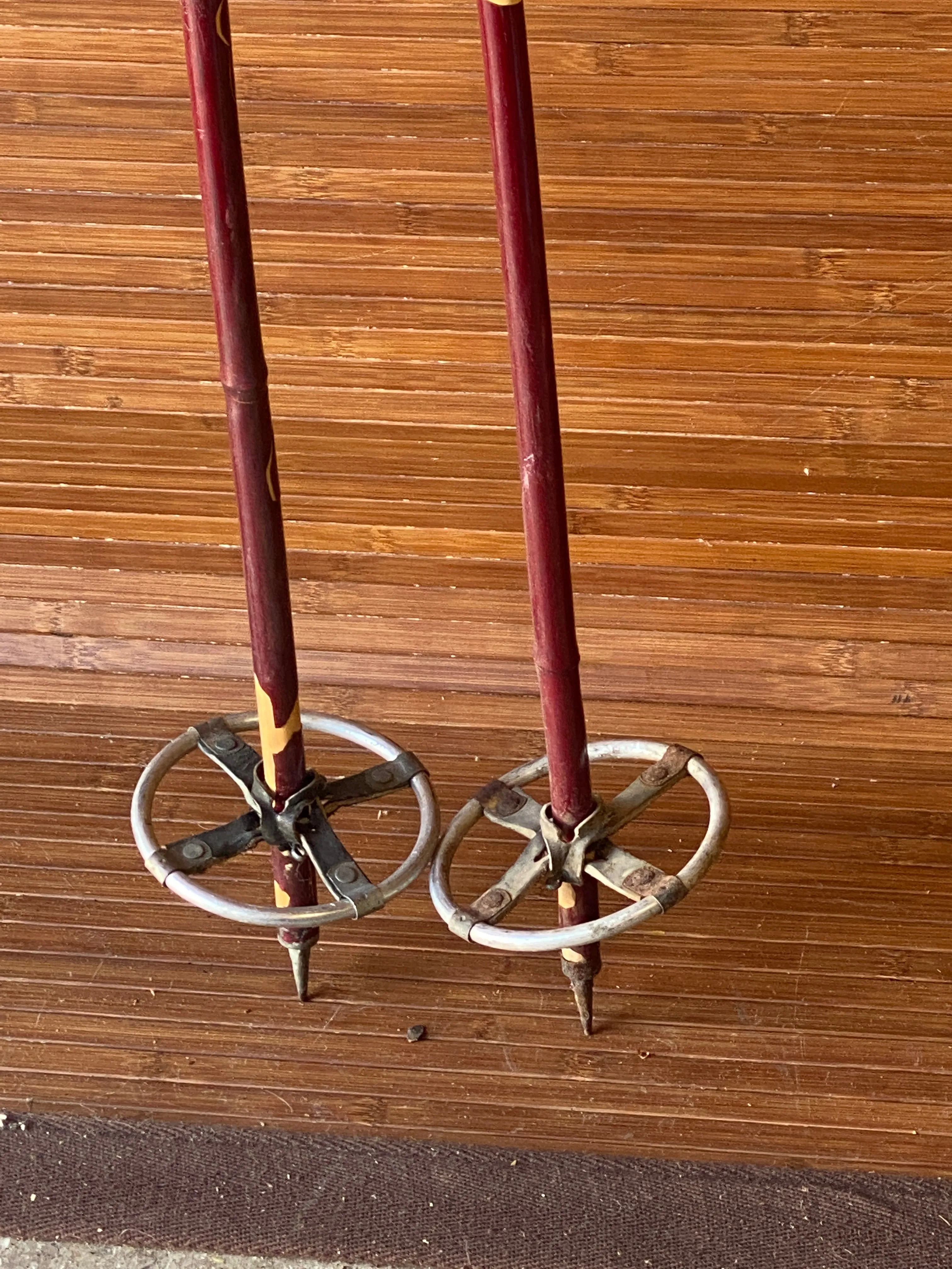 Vintage Bamboo - Childrens Ski Poles